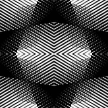grid background with mirrored geometry