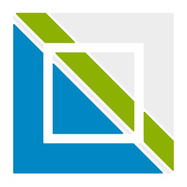 Çerçeve ile logo şablonu