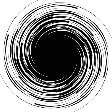 Irregular concentric lines clipart