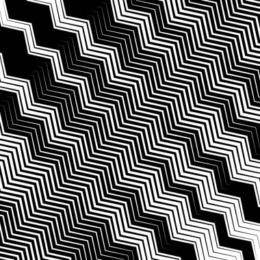 Geometrik monokrom deseni