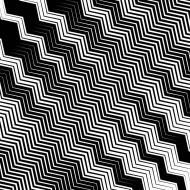 Geometrik monokrom deseni