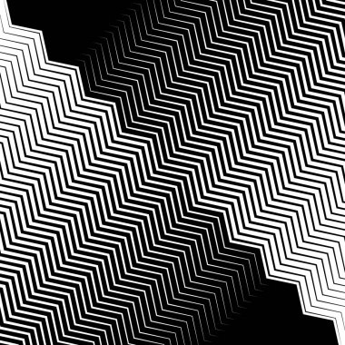 Geometrik monokrom deseni