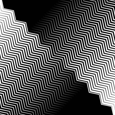 Geometrik monokrom deseni