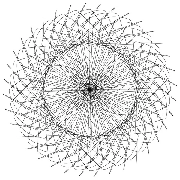 Motif spiral garis luar - Stok Vektor