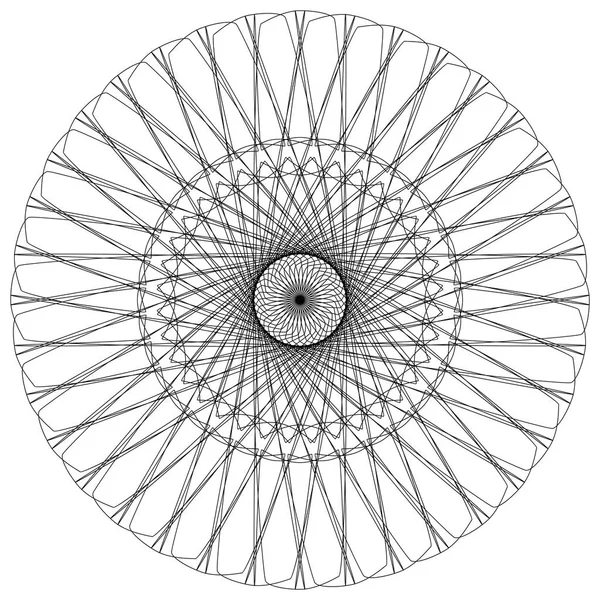 Motif spiral garis luar - Stok Vektor