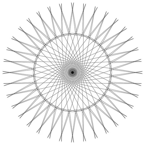 Outline spiral motif — Stock Vector