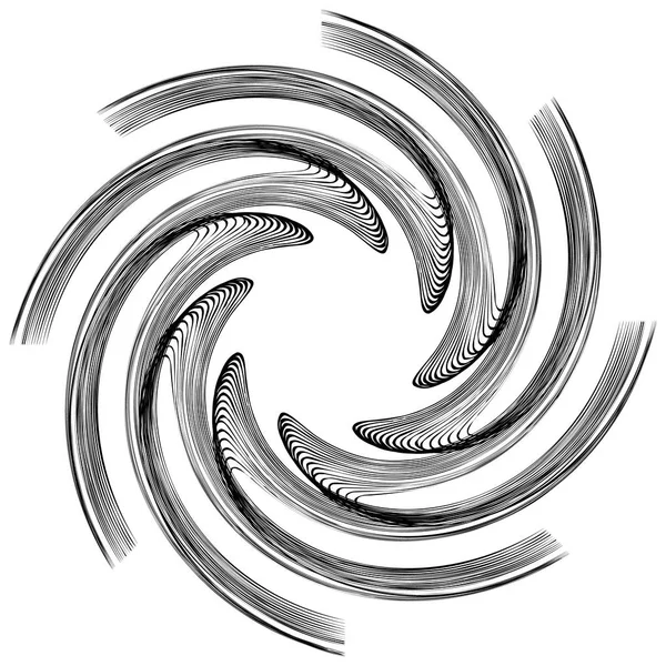 Elemento circular preto e branco — Vetor de Stock