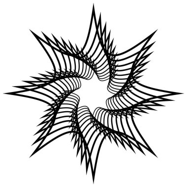 Radyal geometrik öğe serisi. 