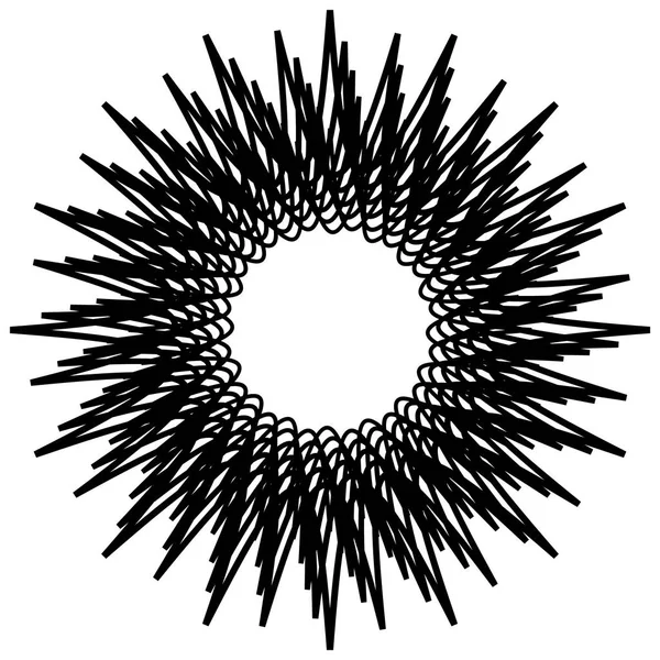 Serie de elementos geométricos radiales . — Archivo Imágenes Vectoriales