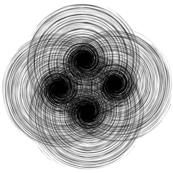 Абстрактные спиральные элементы . — стоковый вектор