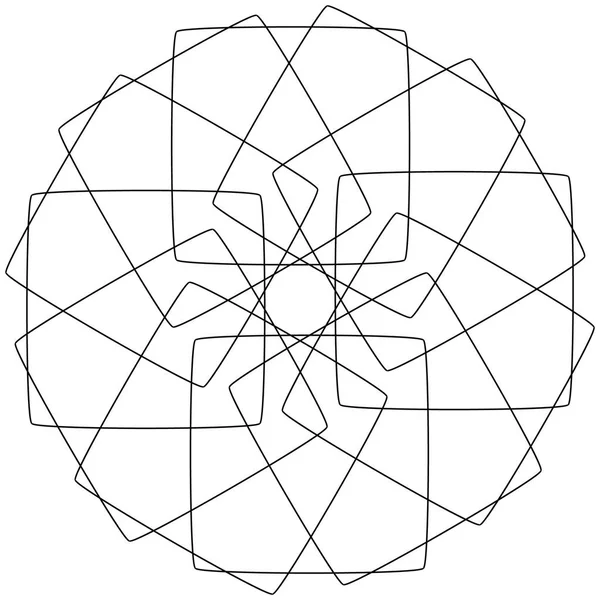 Verschiedene lineare geometrische Objekte — Stockvektor