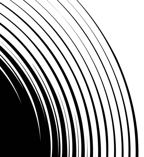 Spiral som sprider sig från hörnet — Stock vektor