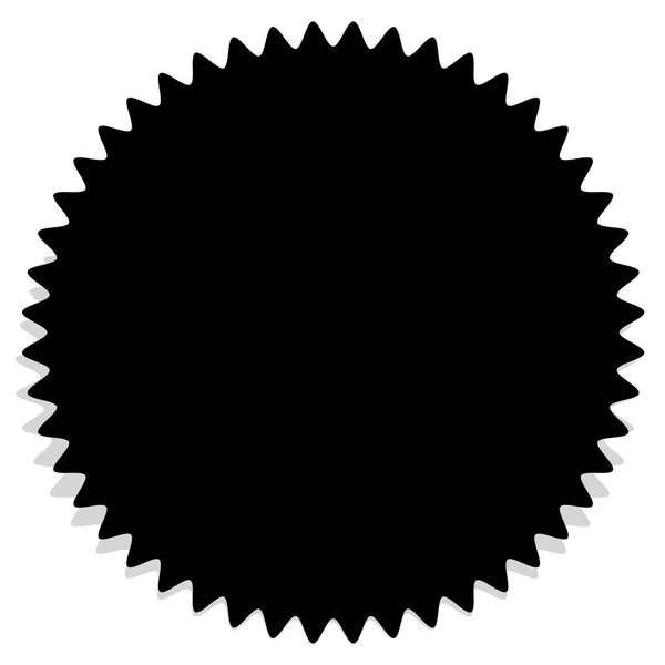 Insigne, silhouette de l'étiquette — Image vectorielle