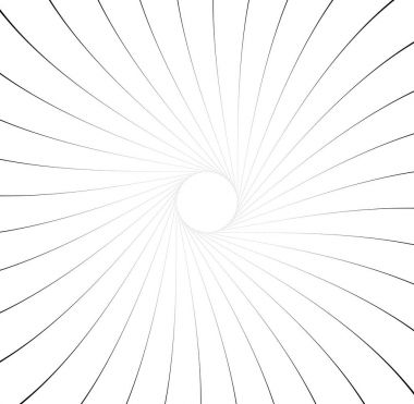 Radyal çizgiler ile soyut desen
