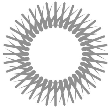 dairesel stil geometrik tasarım öğesi.