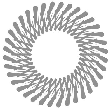 dairesel stil geometrik tasarım öğesi.