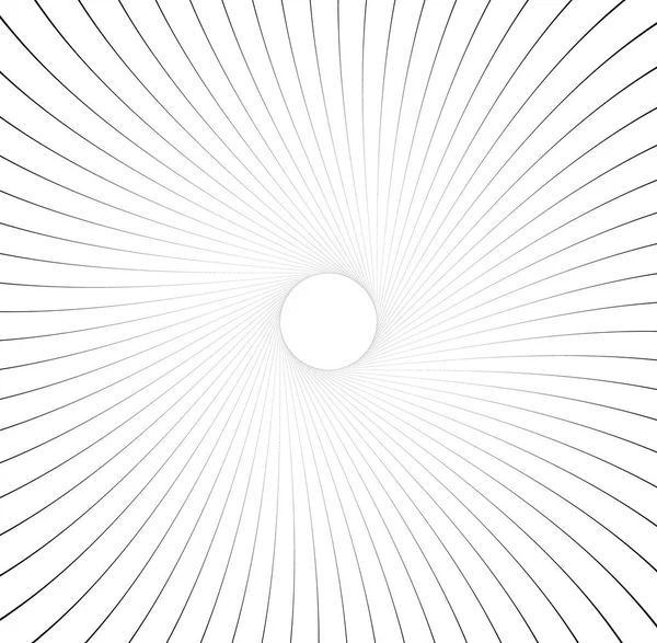 Абстрактный рисунок с радиальными линиями — стоковый вектор