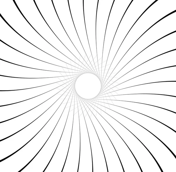 Abstraktes Muster mit radialen Linien — Stockvektor