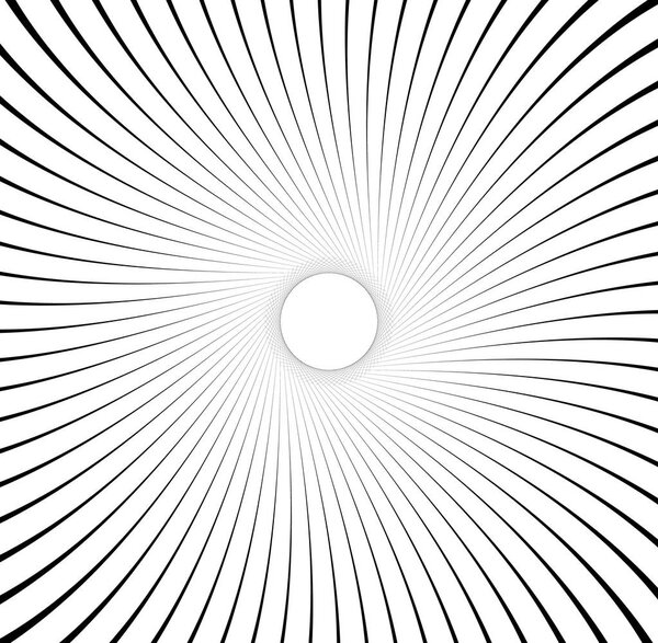 Abstract pattern with radial lines