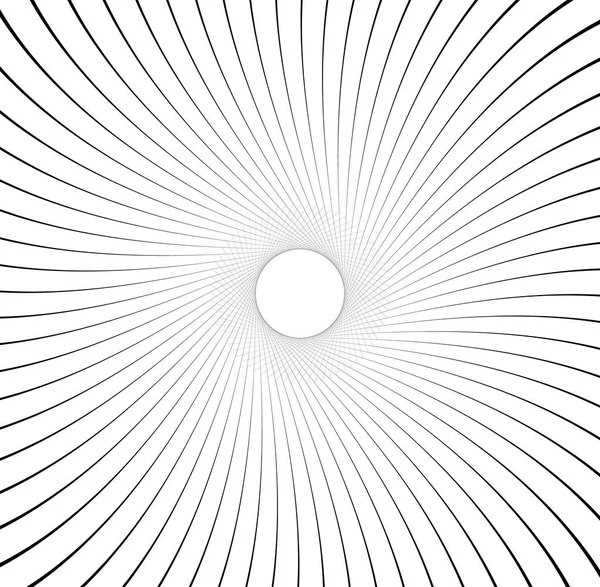 Abstrakt mönster med radiella linjer — Stock vektor