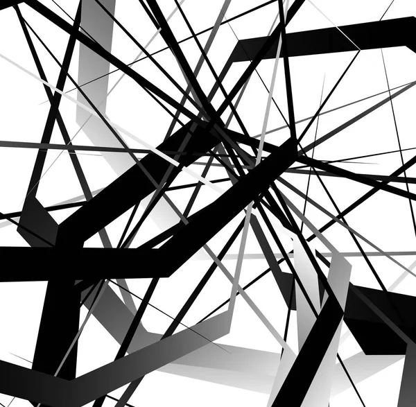 Arte geométrico abstracto con aleatorio — Vector de stock
