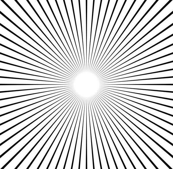 Радиальные линии звёзд
