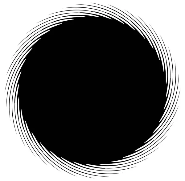 Abstrakt svartvitt spiral design. — Stock vektor
