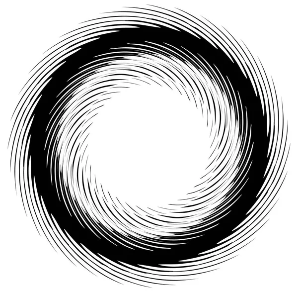 Conception abstraite en spirale monochrome . — Image vectorielle