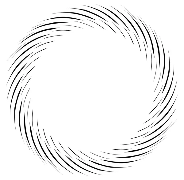 Abstract monochrome spiral design. — Stock Vector