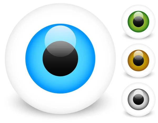 Big bright eye. Eye icon — Stock Vector