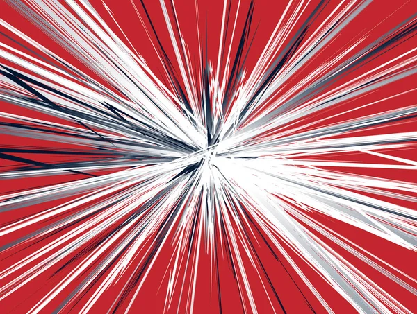 Líneas radiales texturizadas esparciendo explosión — Vector de stock