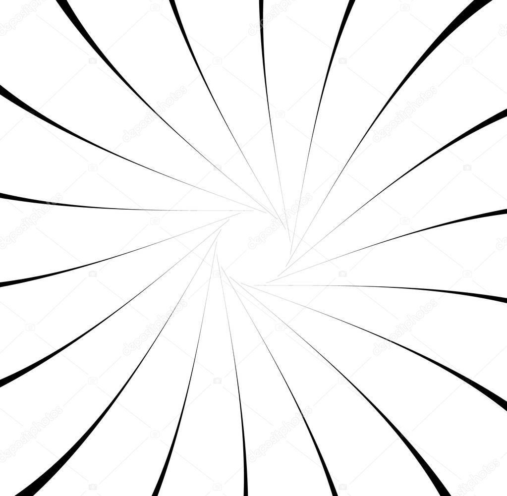 Abstract pattern with radial lines