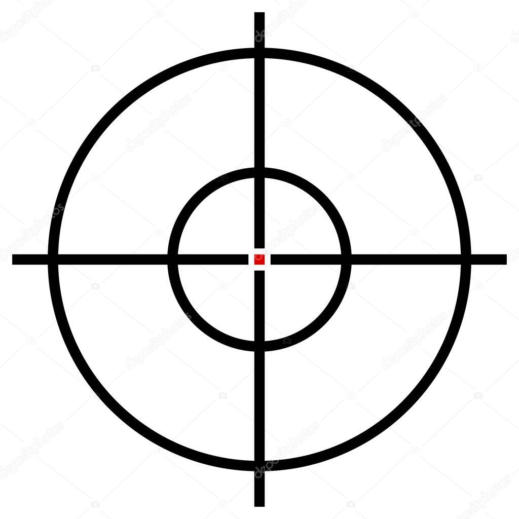 Target symbol isolated 