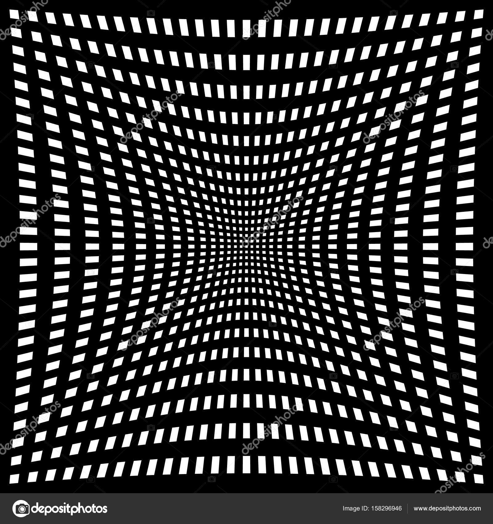 Distortion effects on various patterns. Stock Vector Image by