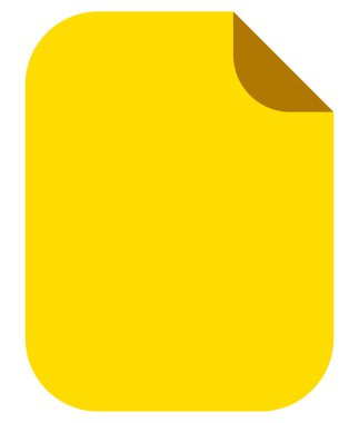 Basit notepaper simgesi