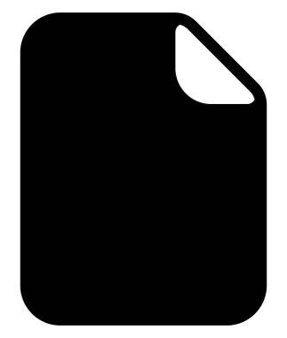 Basit notepaper simgesi