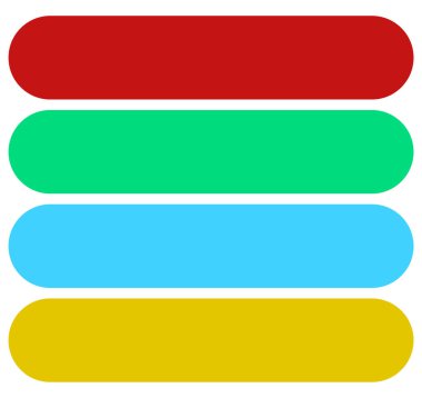 Web dikdörtgen düğmeleri kümesi