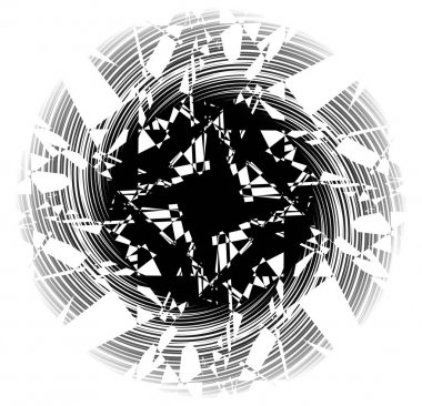 radyal çizgiler ile geometrik öğesi