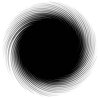 Bozulma dönen radyal çizgiler. 