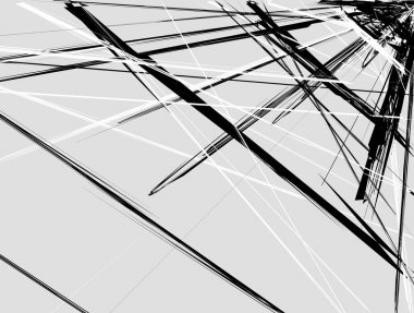 kaotik elemanları ile geometrik desen