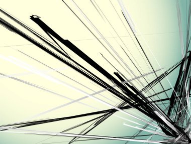 kaotik elemanları ile geometrik desen