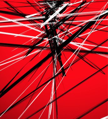 kaotik elemanları ile geometrik desen