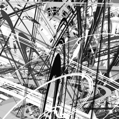 geometrik şekiller spirally öğeyle