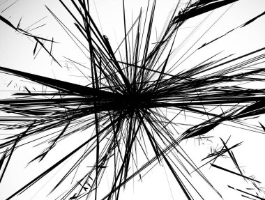 kaotik elemanları ile geometrik desen