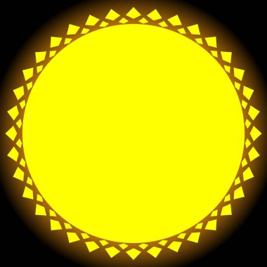 Parlak güneş illüstrasyon 