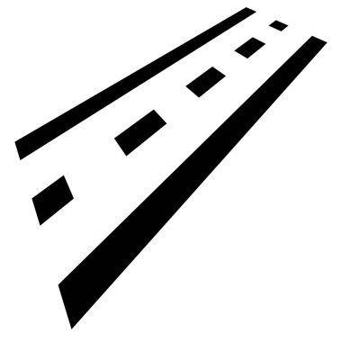 Yol çizgileri simgesi