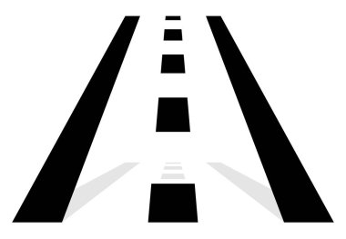 Yol çizgileri simgesi