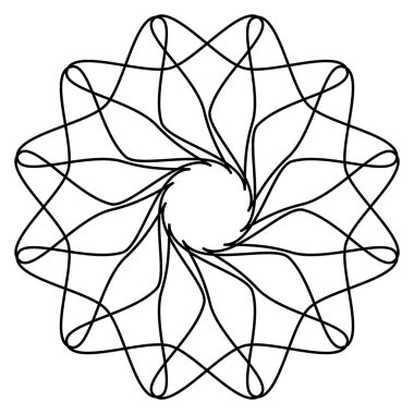 Geometrik mandala öğesi