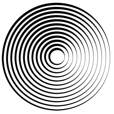 Bozulma dönen radyal çizgiler. 