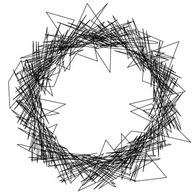 Sert, sinirli dokulu geometrik öğesi.